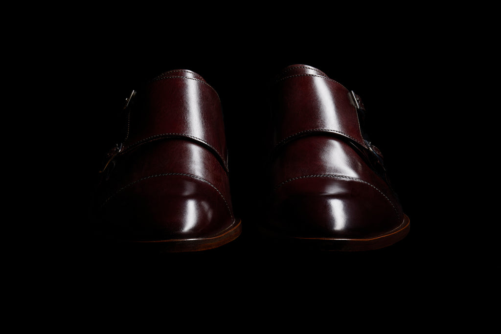 Oxblood clearance double monk