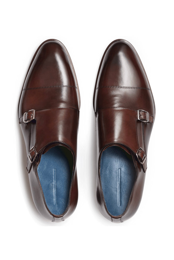 Mens Double Monk Strap Shoes | Sons of London